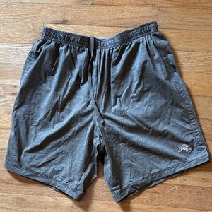 Tracksmith session shorts, size small 7” inseam brown
